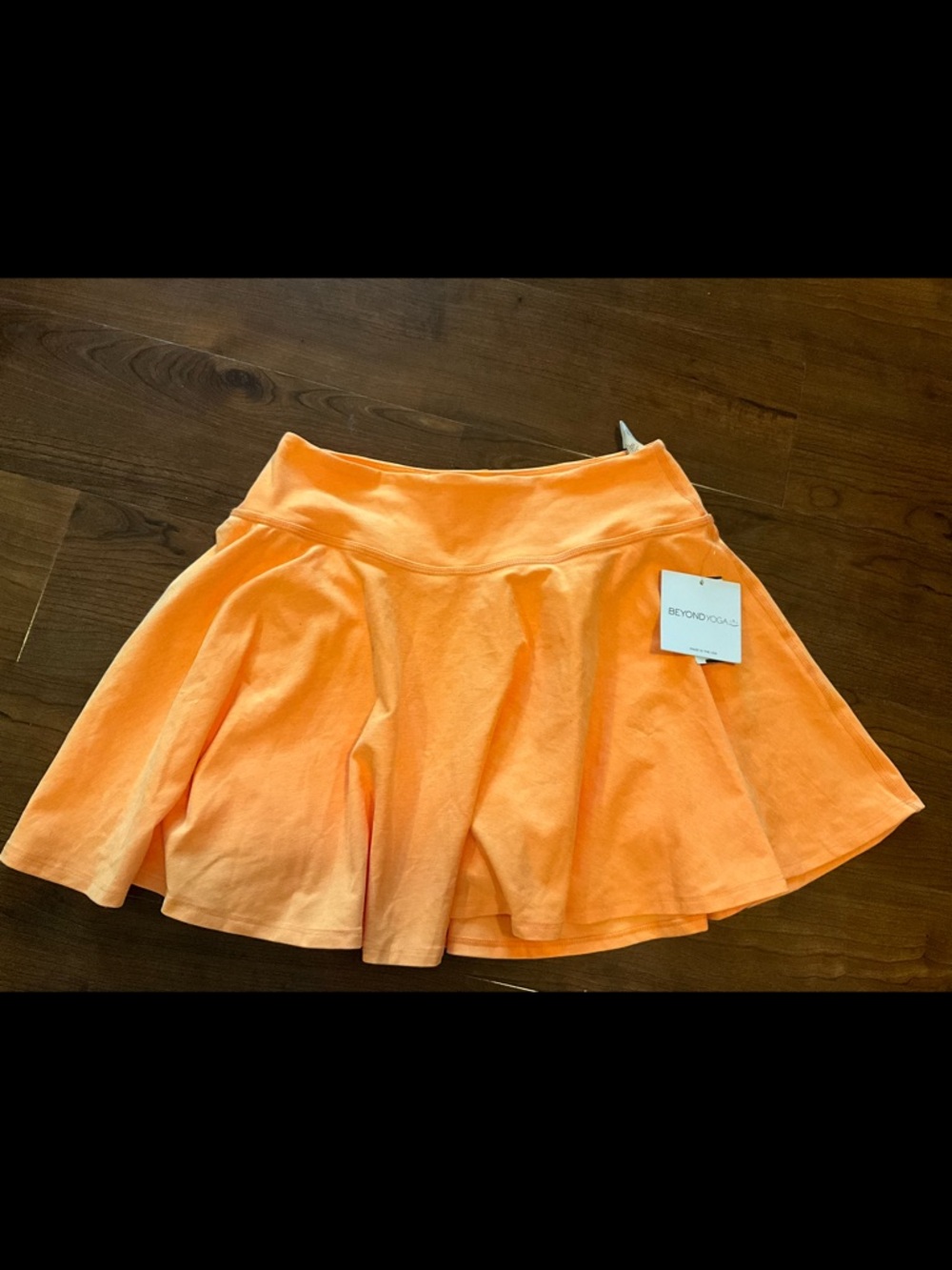 Beyond Yoga Bright Orange Circle Skirt